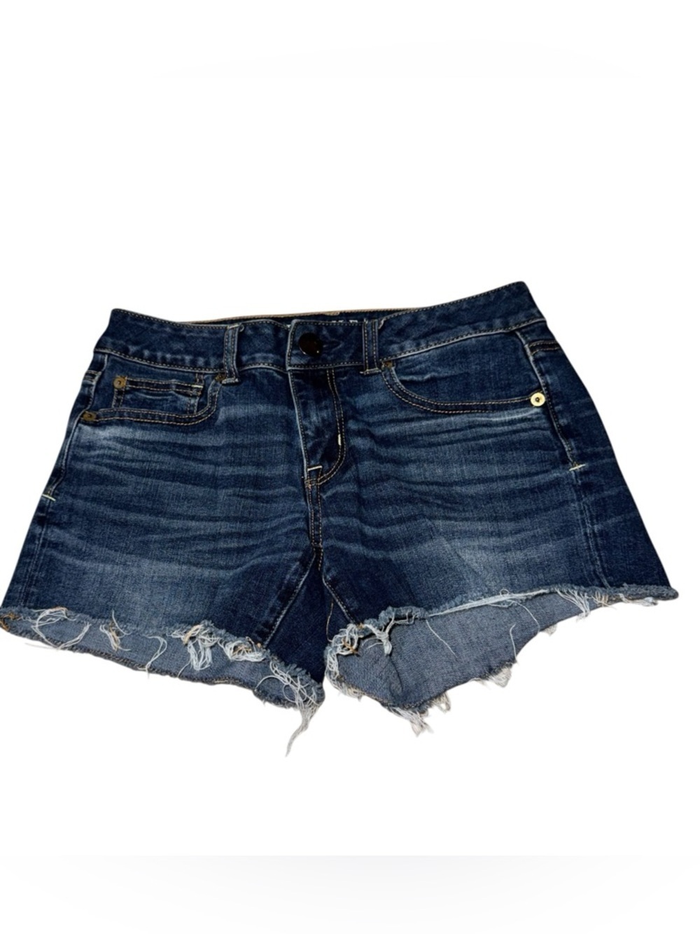 American Eagle Outfitters Women's Size 4 Denim Cut-Off Shorts Raw Hem Classic